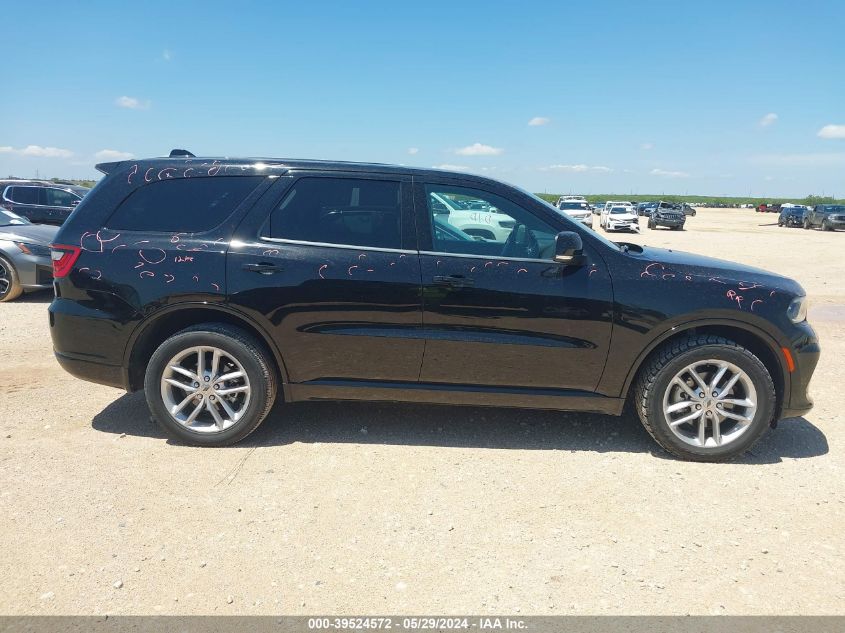 2022 Dodge Durango Gt Plus Awd VIN: 1C4RDJDG7NC183136 Lot: 39524572