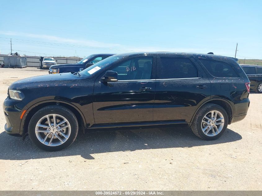 2022 Dodge Durango Gt Plus Awd VIN: 1C4RDJDG7NC183136 Lot: 39524572