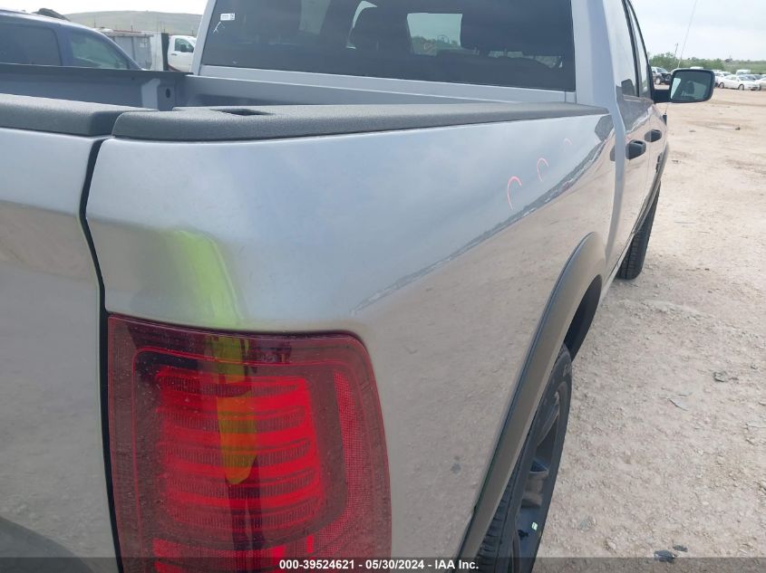 2024 Ram 1500 Classic Warlock 4X2 5'7 Box VIN: 1C6RR6LG2RS156087 Lot: 39524621