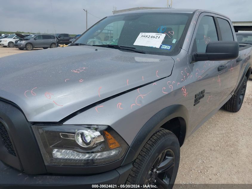 2024 Ram 1500 Classic Warlock 4X2 5'7 Box VIN: 1C6RR6LG2RS156087 Lot: 39524621