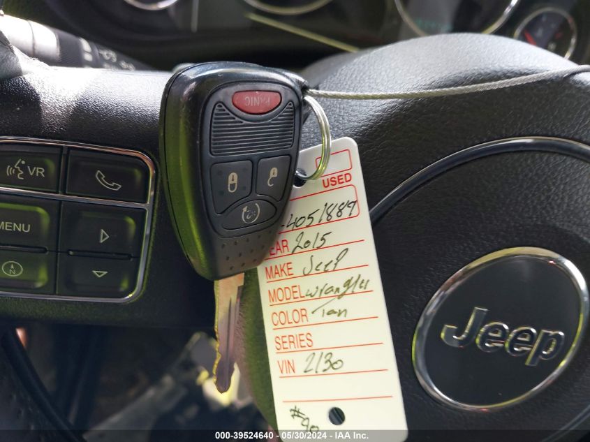 2015 Jeep Wrangler Unlimited Sahara VIN: 1C4BJWEG6FL612130 Lot: 39524640