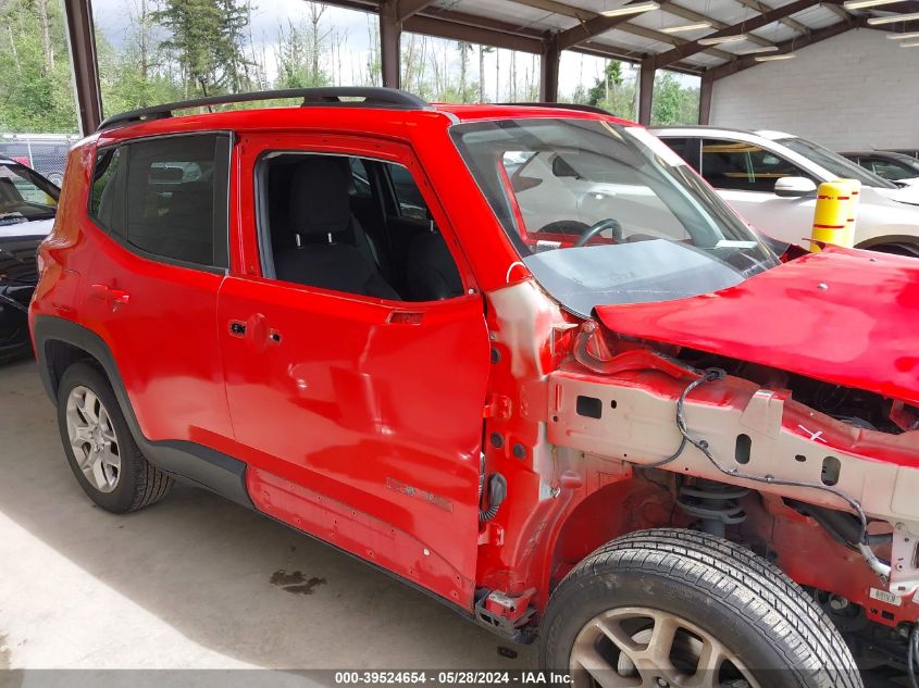 2018 Jeep Renegade Latitude Fwd VIN: ZACCJABB7JPJ13077 Lot: 39524654