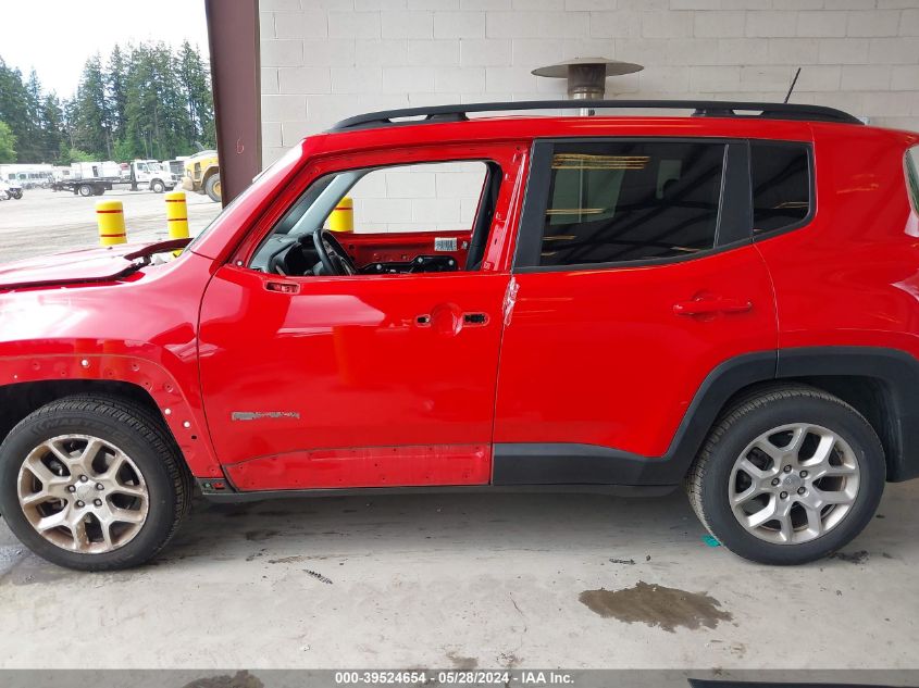 2018 Jeep Renegade Latitude Fwd VIN: ZACCJABB7JPJ13077 Lot: 39524654