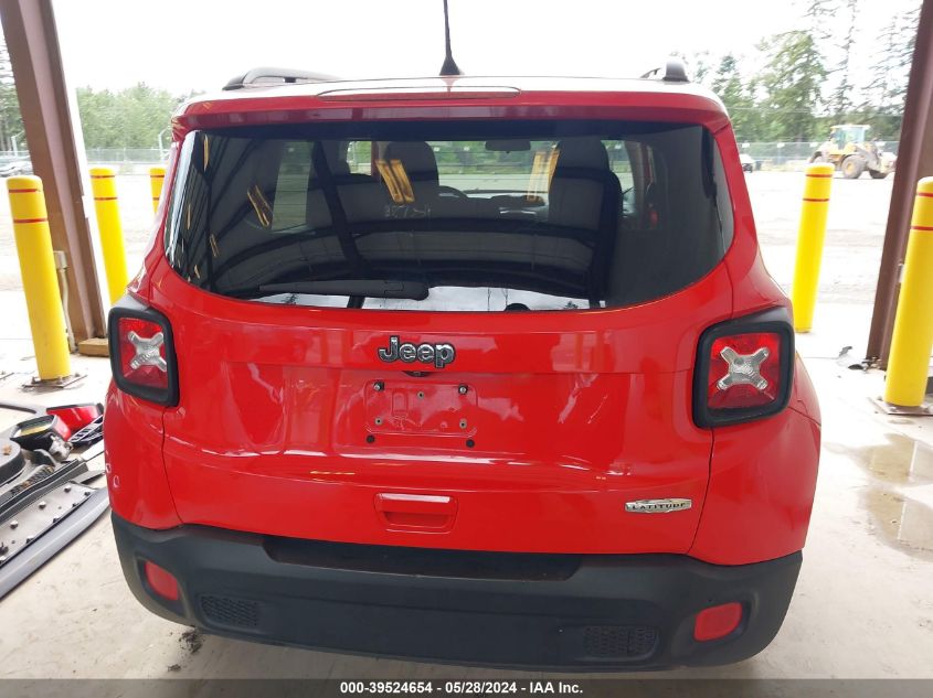 2018 Jeep Renegade Latitude Fwd VIN: ZACCJABB7JPJ13077 Lot: 39524654