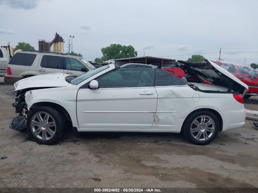 2008 Chrysler Sebring Limited VIN: 1C3LC65M08N125134 Lot: 39524692