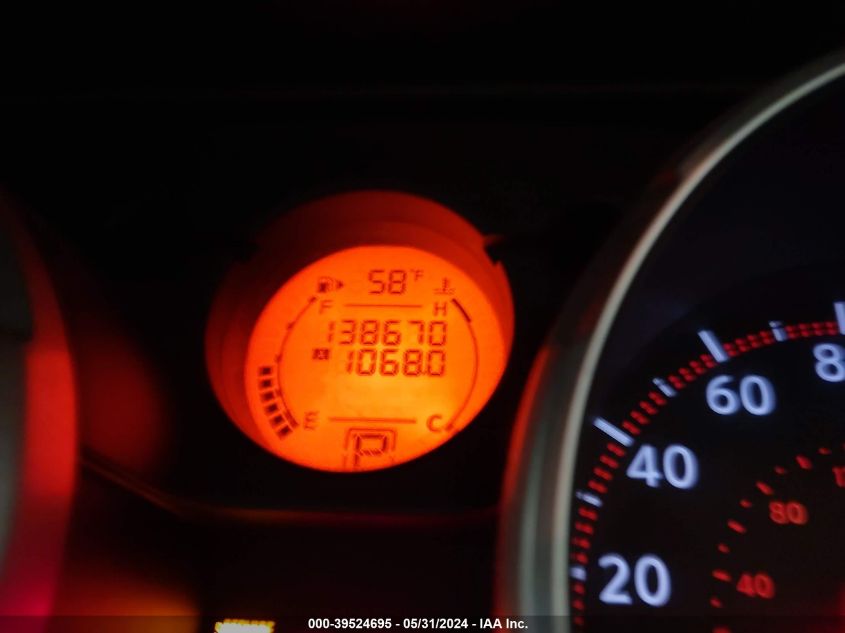 2008 Nissan Rogue Sl VIN: JN8AS58V98W132313 Lot: 39524695