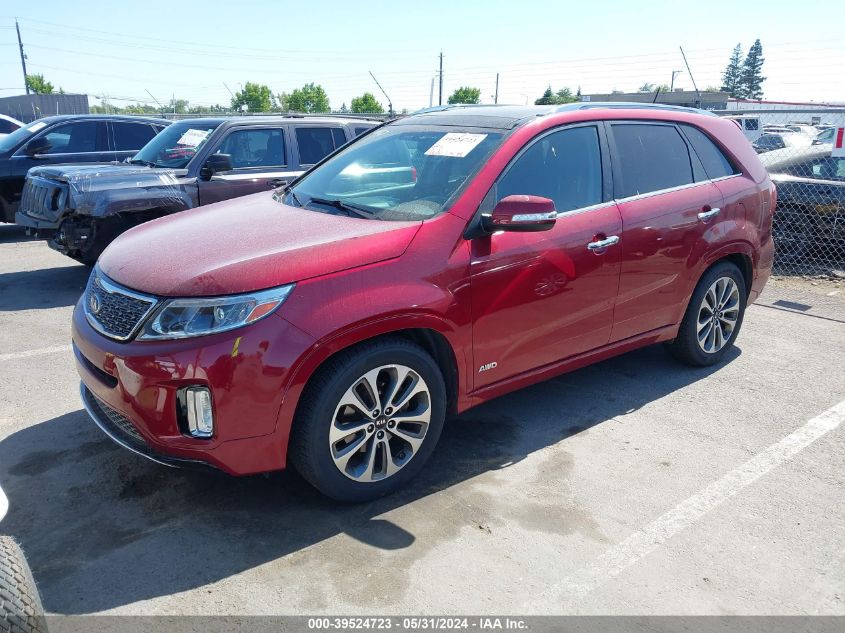 2014 Kia Sorento Sx V6 VIN: 5XYKWDA74EG411476 Lot: 39524723