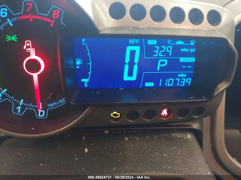 2015 Chevrolet Sonic Lt Auto VIN: 1G1JC6SB0F4139410 Lot: 39524731