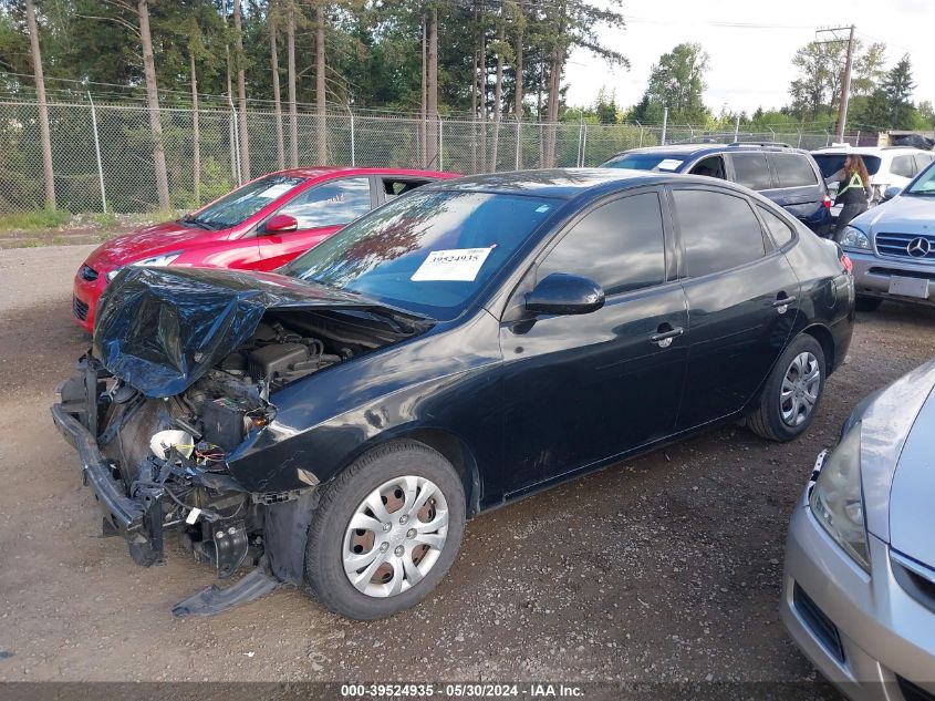 2010 Hyundai Elantra Blue VIN: KMHDU4AD1AU883482 Lot: 39524935