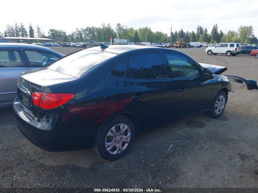 2010 Hyundai Elantra Blue VIN: KMHDU4AD1AU883482 Lot: 39524935