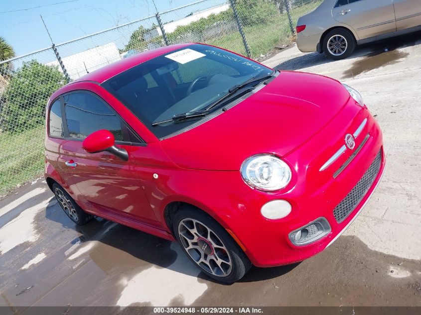 2012 Fiat 500 Sport VIN: 3C3CFFBR2CT109002 Lot: 39524948