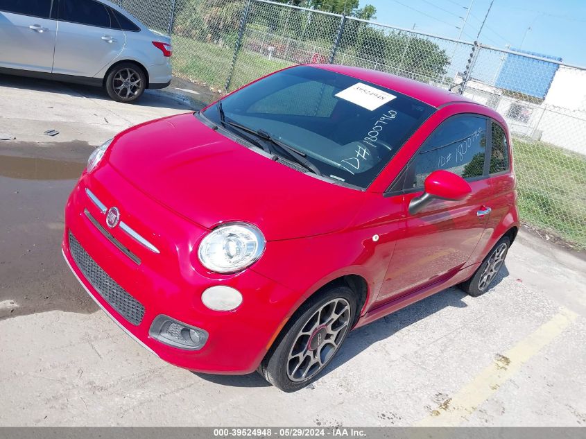 2012 Fiat 500 Sport VIN: 3C3CFFBR2CT109002 Lot: 39524948