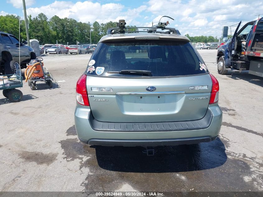 2009 Subaru Outback 2.5I Limited VIN: 4S4BP66C397324066 Lot: 39524949