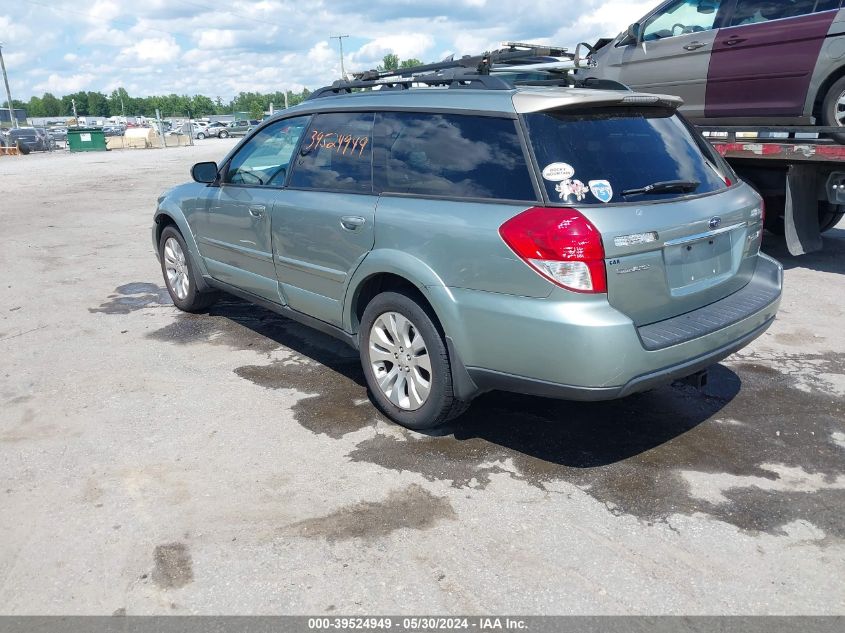 2009 Subaru Outback 2.5I Limited VIN: 4S4BP66C397324066 Lot: 39524949