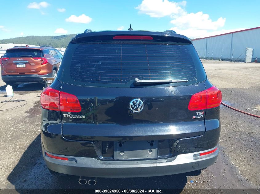 2016 Volkswagen Tiguan S VIN: WVGBV7AX1GW607235 Lot: 39524950