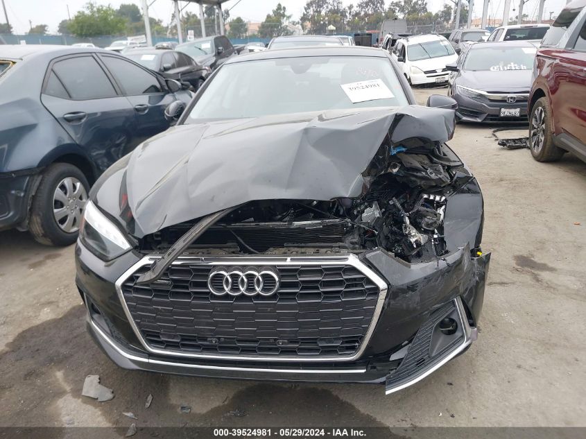 2023 Audi A5 Sportback Premium 40 Tfsi Quattro S Tronic VIN: WAUABCF54PA018702 Lot: 39524981