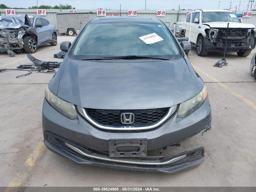 2013 Honda Civic Ex VIN: 19XFB2F80DE076473 Lot: 39524985