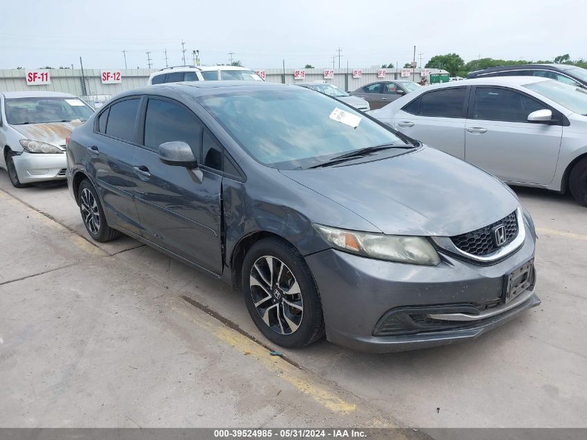 2013 Honda Civic Ex VIN: 19XFB2F80DE076473 Lot: 39524985