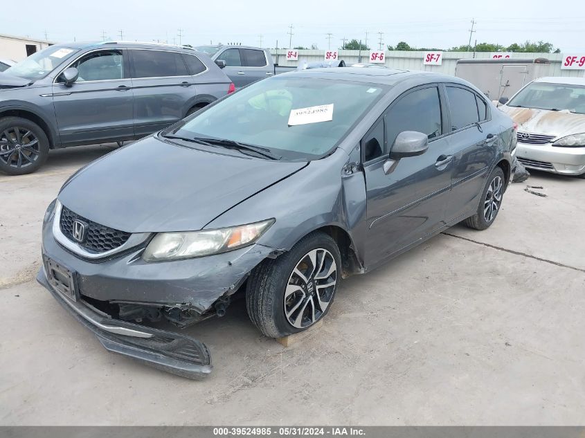 2013 Honda Civic Ex VIN: 19XFB2F80DE076473 Lot: 39524985