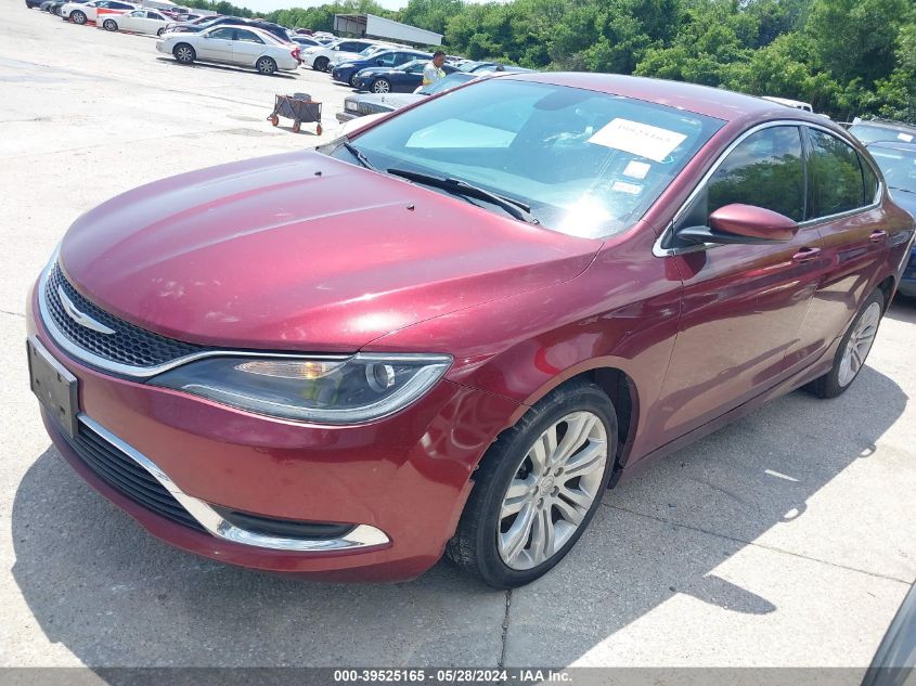 2015 Chrysler 200 Limited VIN: 1C3CCCABXFN554717 Lot: 39525165