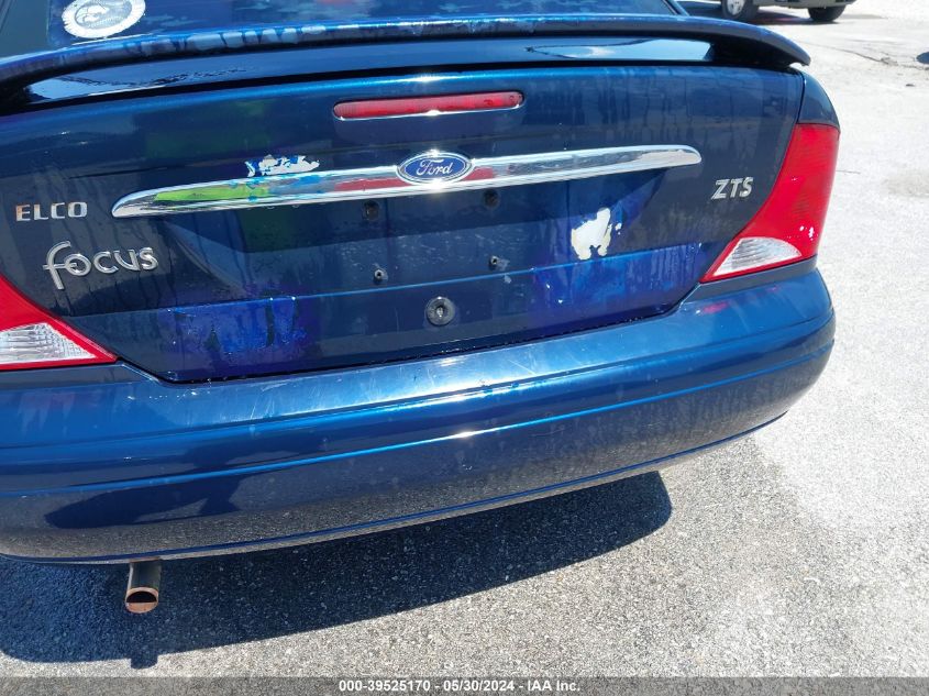 2001 Ford Focus Zts VIN: 1FAHP38391W257239 Lot: 39525170