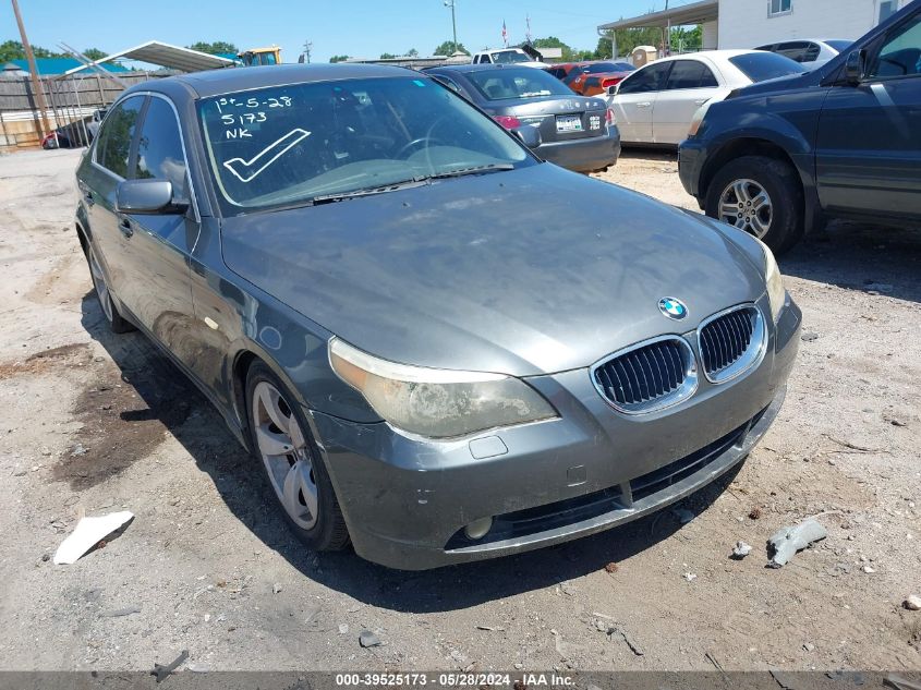 2004 BMW 530I VIN: WBANA73584B809613 Lot: 39525173