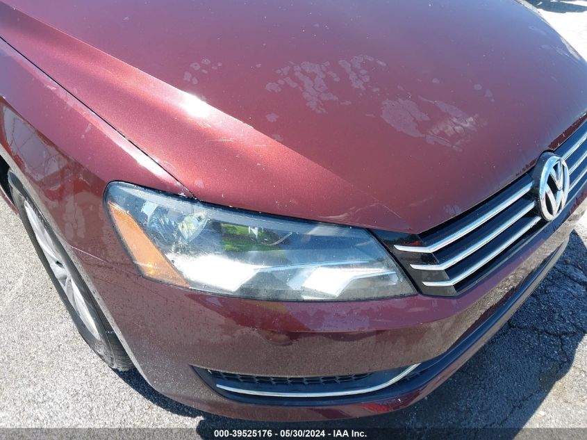 2013 Volkswagen Passat 2.5L S VIN: 1VWAP7A34DC098971 Lot: 39525176