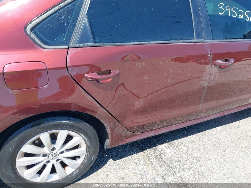 2013 Volkswagen Passat 2.5L S VIN: 1VWAP7A34DC098971 Lot: 39525176