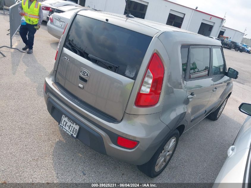 2012 Kia Soul + VIN: KNDJT2A69C7370806 Lot: 39525231