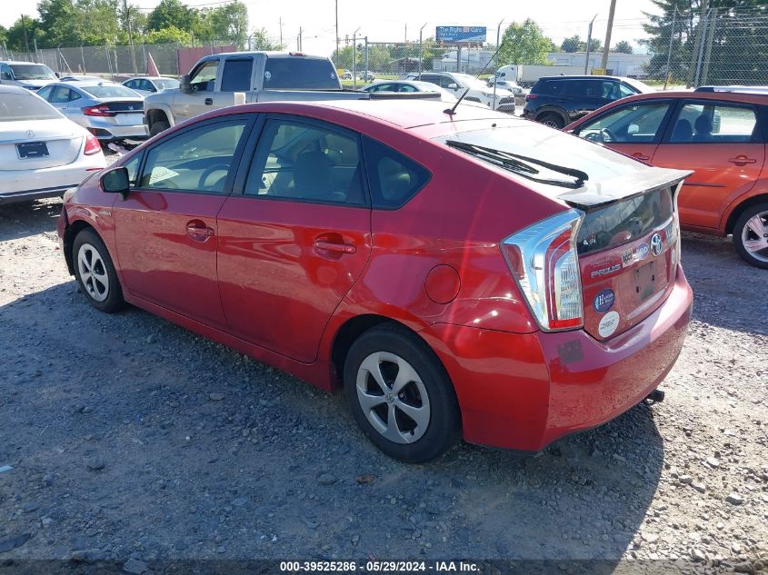 2013 Toyota Prius Two VIN: JTDKN3DU4D0353520 Lot: 39525286