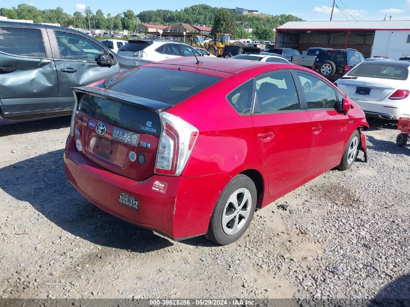 2013 Toyota Prius Two VIN: JTDKN3DU4D0353520 Lot: 39525286