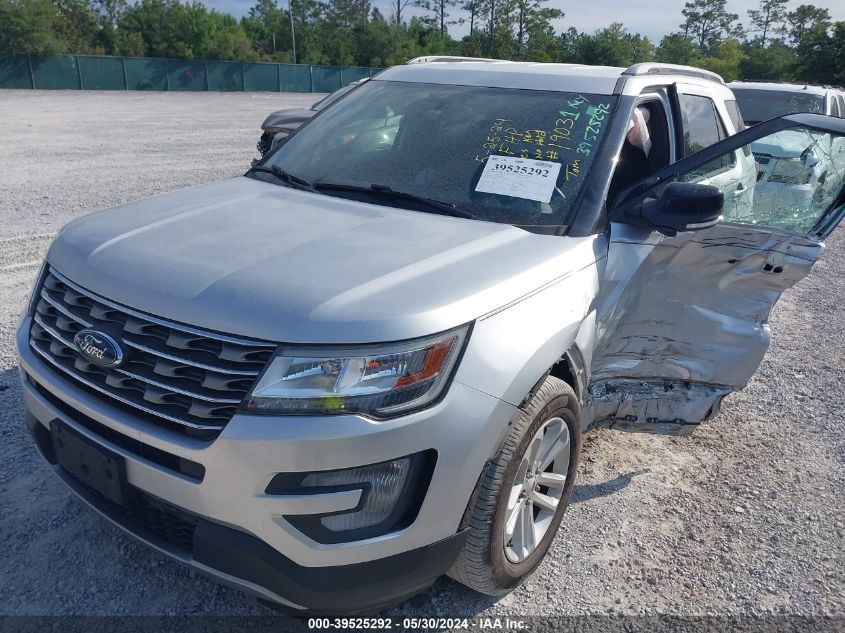 2017 Ford Explorer Xlt VIN: 1FM5K7D87HGD36235 Lot: 39525292