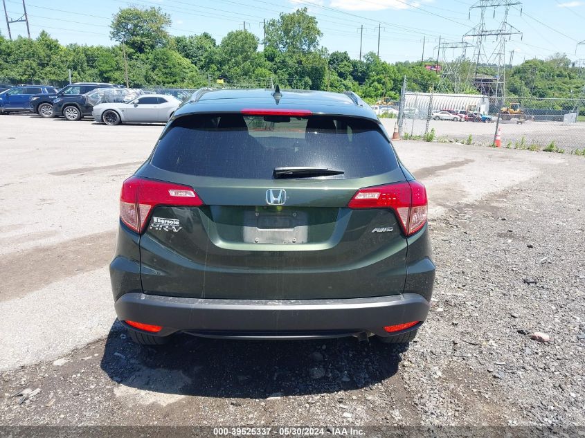 2016 Honda Hr-V Ex-L VIN: 3CZRU6H72GM731319 Lot: 39525337