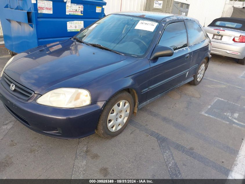 1999 Honda Civic Dx VIN: 2HGEJ6446XH111050 Lot: 39525349