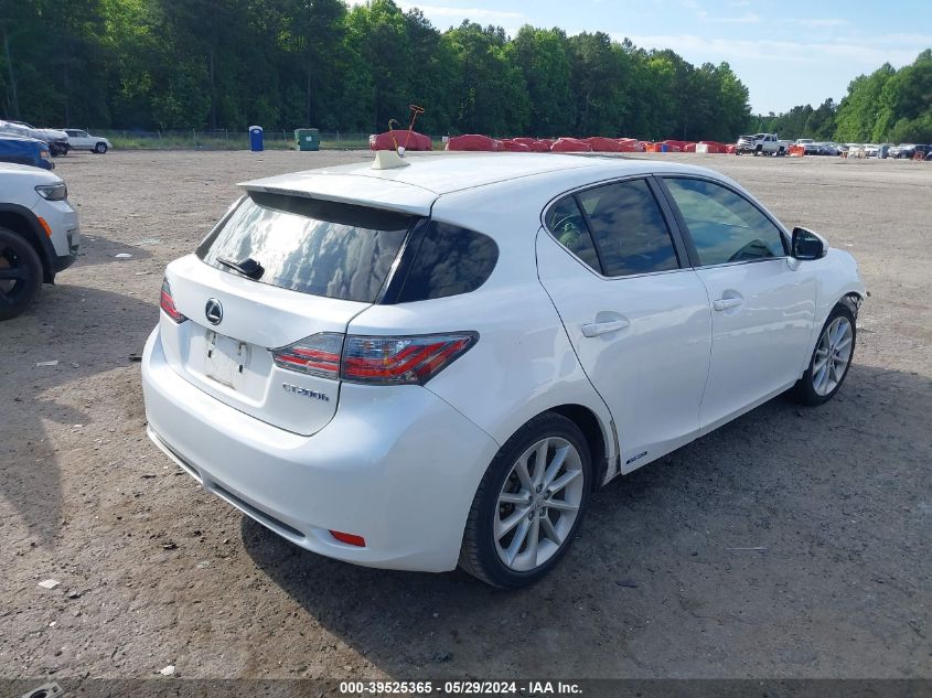 2012 Lexus Ct 200H Premium VIN: JTHKD5BHXC2076989 Lot: 39525365