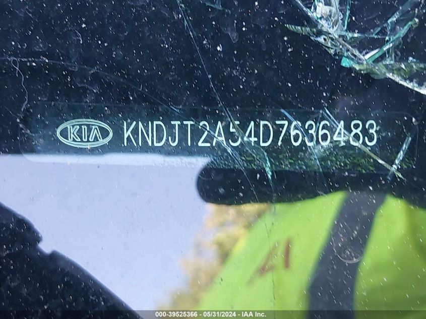 2013 Kia Soul VIN: KNDJT2A54D7636483 Lot: 39525366