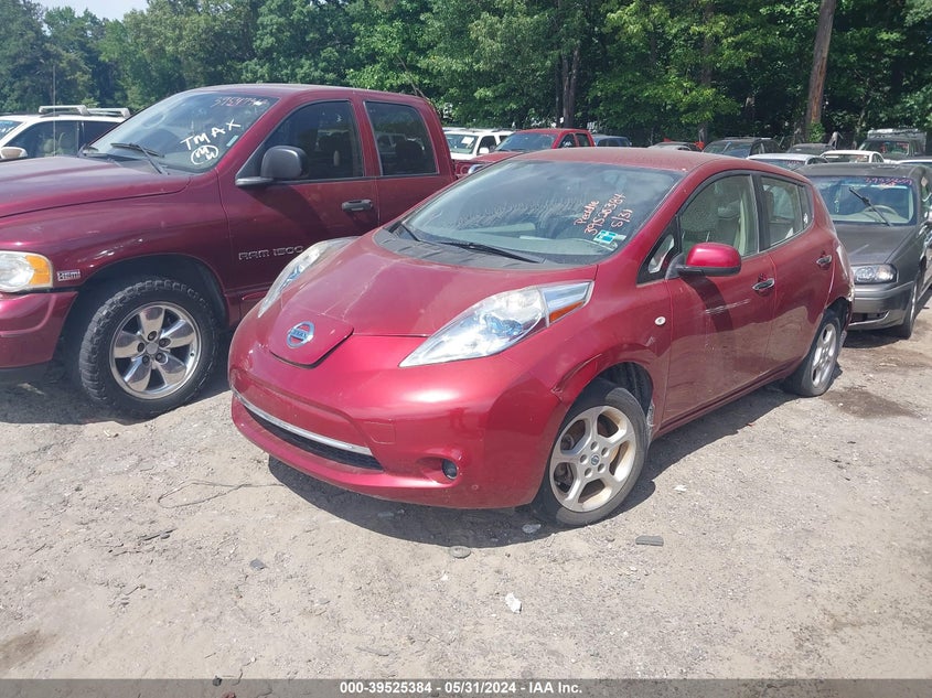 2012 Nissan Leaf Sv VIN: JN1AZ0CPXCT026307 Lot: 39525384