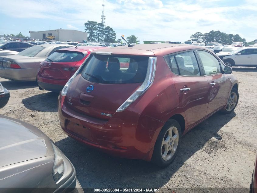 2012 Nissan Leaf Sv VIN: JN1AZ0CPXCT026307 Lot: 39525384