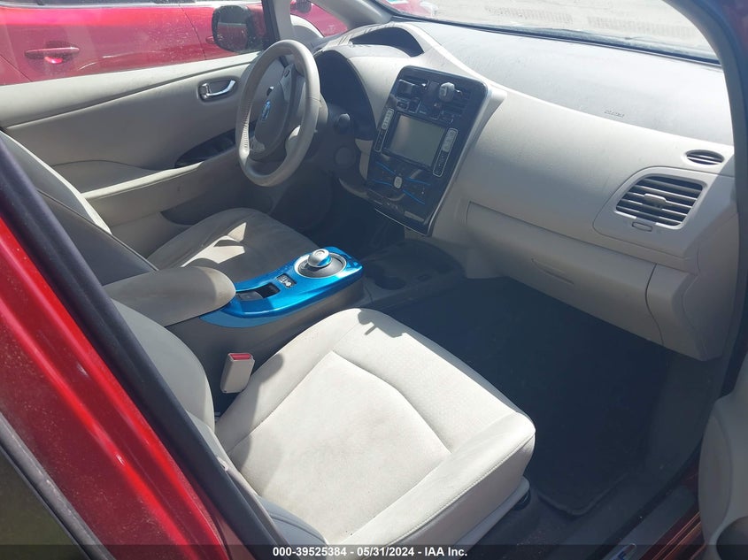 2012 Nissan Leaf Sv VIN: JN1AZ0CPXCT026307 Lot: 39525384