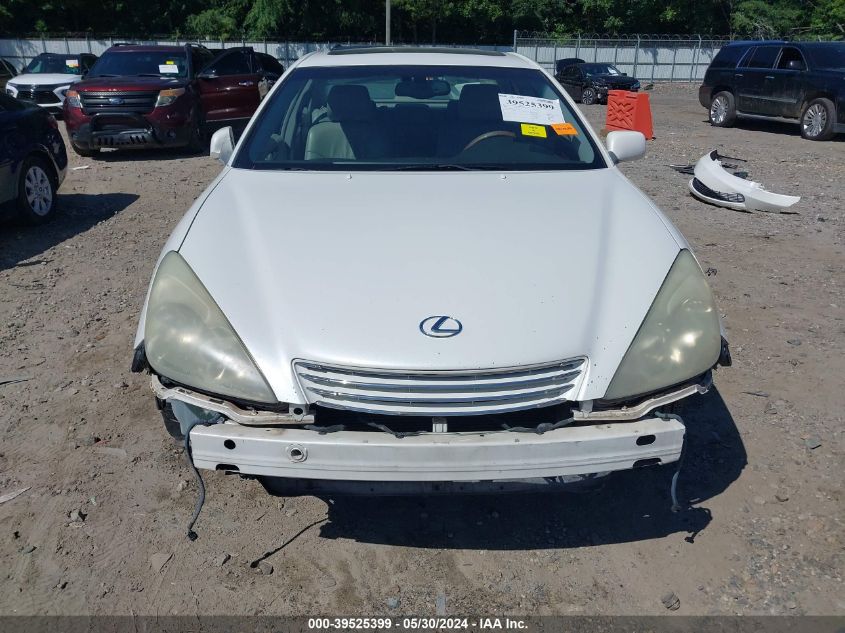 2003 Lexus Es 300 VIN: JTHBF30G036011568 Lot: 39525399