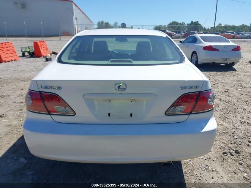 2003 Lexus Es 300 VIN: JTHBF30G036011568 Lot: 39525399