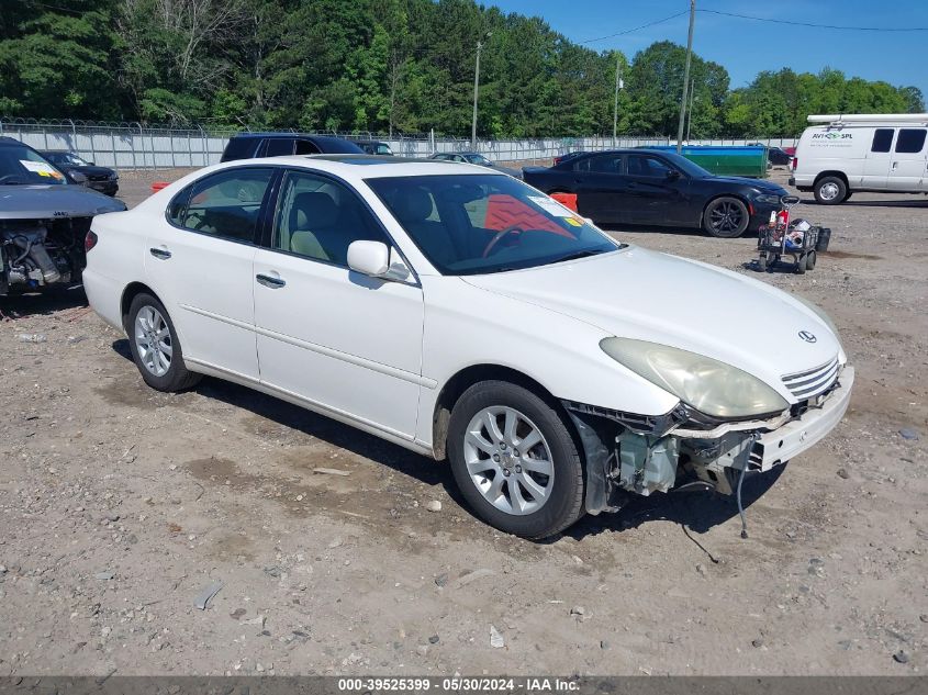 2003 Lexus Es 300 VIN: JTHBF30G036011568 Lot: 39525399