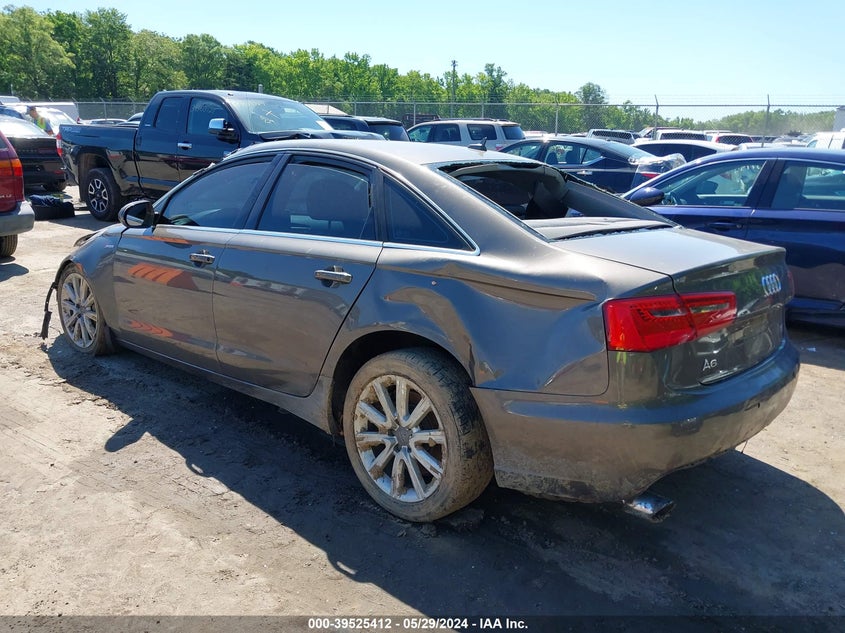 2013 Audi A6 3.0T Premium VIN: WAUGGAFC2DN036439 Lot: 39525412