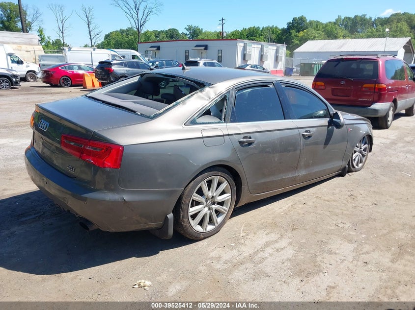 2013 Audi A6 3.0T Premium VIN: WAUGGAFC2DN036439 Lot: 39525412