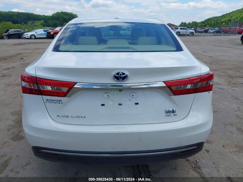 2017 Toyota Avalon Hybrid Xle Premium VIN: 4T1BD1EB4HU057878 Lot: 39525430