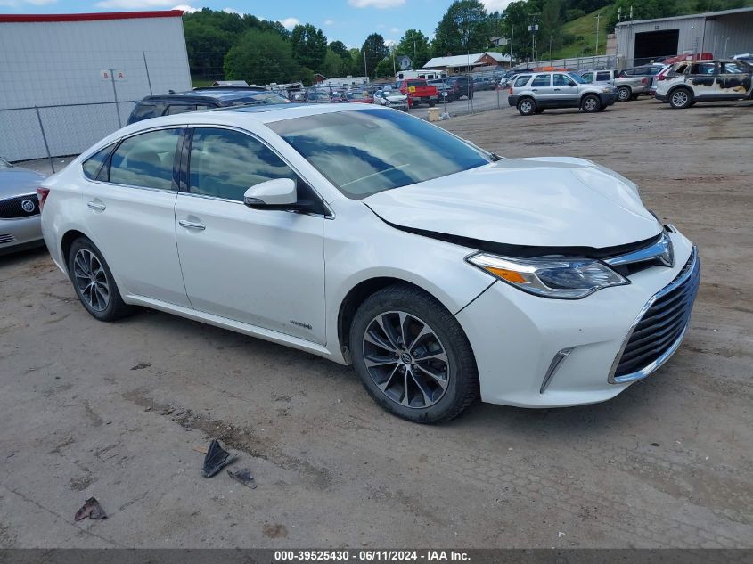 2017 Toyota Avalon Hybrid Xle Premium VIN: 4T1BD1EB4HU057878 Lot: 39525430