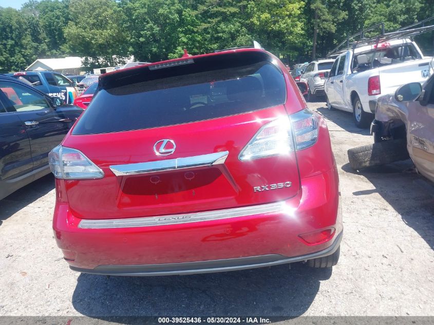 2012 Lexus Rx 350 VIN: 2T2ZK1BA6CC079189 Lot: 39525436