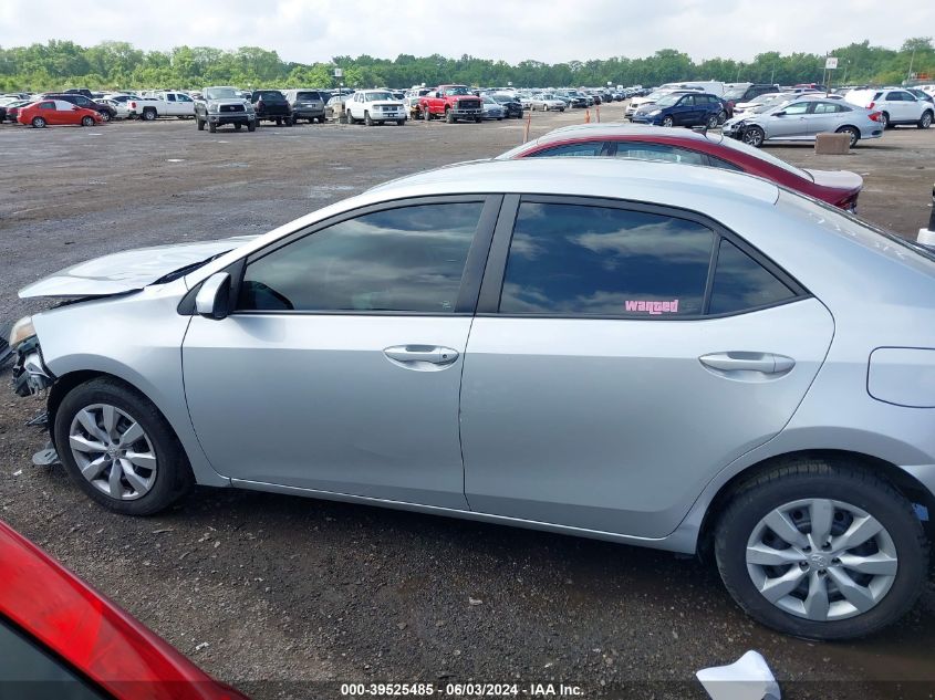 2016 Toyota Corolla Le VIN: 2T1BURHE5GC732318 Lot: 39525485