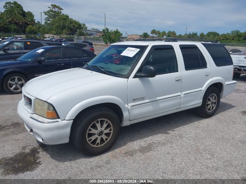 1998 GMC Envoy VIN: 1GKDT13W8W2955824 Lot: 39525503