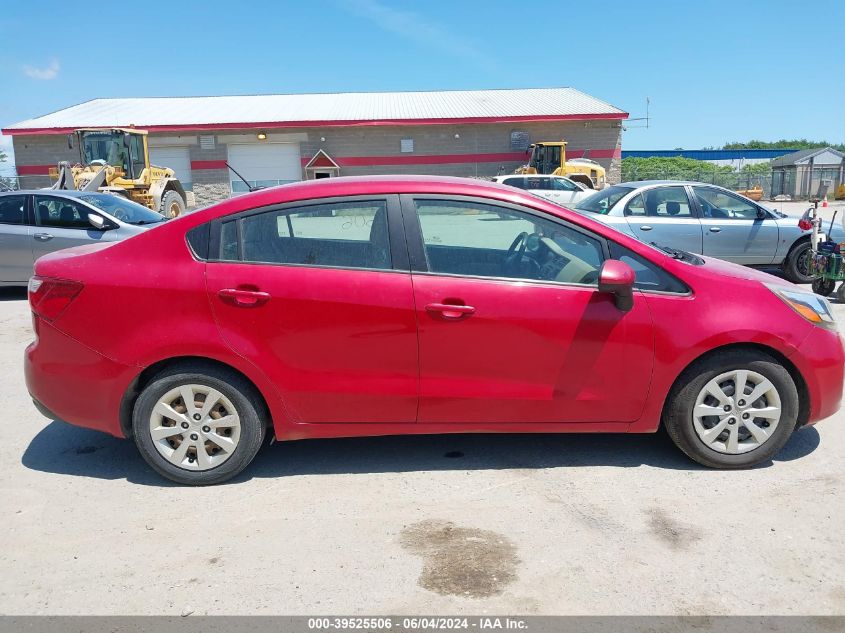 2013 Kia Rio Lx VIN: KNADM4A34D6219775 Lot: 39525506